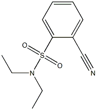 2-cyano-N,N-diethylbenzenesulfonamide Struktur