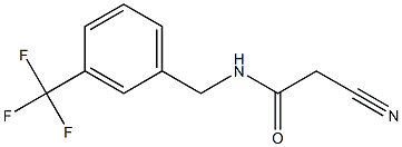 2-cyano-N-[3-(trifluoromethyl)benzyl]acetamide Struktur