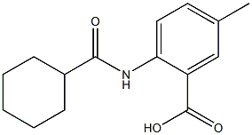 2-cyclohexaneamido-5-methylbenzoic acid Struktur