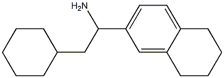 2-cyclohexyl-1-(5,6,7,8-tetrahydronaphthalen-2-yl)ethan-1-amine Struktur