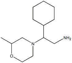 2-cyclohexyl-2-(2-methylmorpholin-4-yl)ethanamine Struktur