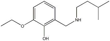 2-ethoxy-6-{[(3-methylbutyl)amino]methyl}phenol Struktur