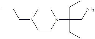 2-ethyl-2-(4-propylpiperazin-1-yl)butan-1-amine Struktur