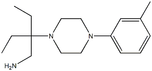 2-ethyl-2-[4-(3-methylphenyl)piperazin-1-yl]butan-1-amine Struktur