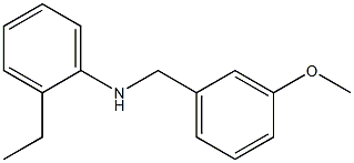 2-ethyl-N-[(3-methoxyphenyl)methyl]aniline Struktur