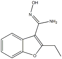 2-ethyl-N'-hydroxy-1-benzofuran-3-carboximidamide Struktur