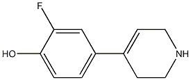 2-fluoro-4-(1,2,3,6-tetrahydropyridin-4-yl)phenol Struktur