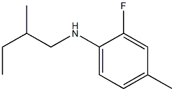 2-fluoro-4-methyl-N-(2-methylbutyl)aniline Struktur