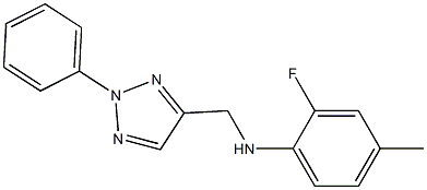 2-fluoro-4-methyl-N-[(2-phenyl-2H-1,2,3-triazol-4-yl)methyl]aniline Struktur