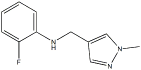 2-fluoro-N-[(1-methyl-1H-pyrazol-4-yl)methyl]aniline Struktur