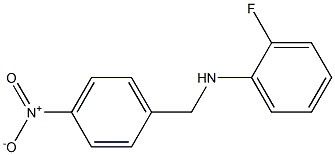 2-fluoro-N-[(4-nitrophenyl)methyl]aniline Struktur