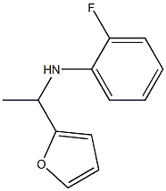 2-fluoro-N-[1-(furan-2-yl)ethyl]aniline Struktur