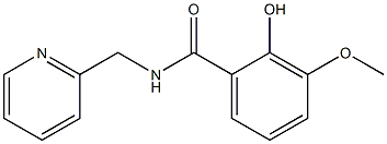 2-hydroxy-3-methoxy-N-(pyridin-2-ylmethyl)benzamide Struktur