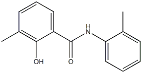 2-hydroxy-3-methyl-N-(2-methylphenyl)benzamide Struktur