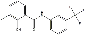 2-hydroxy-3-methyl-N-[3-(trifluoromethyl)phenyl]benzamide Struktur