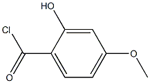 2-hydroxy-4-methoxybenzoyl chloride Struktur