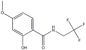 2-hydroxy-4-methoxy-N-(2,2,2-trifluoroethyl)benzamide Struktur