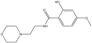 2-hydroxy-4-methoxy-N-[2-(morpholin-4-yl)ethyl]benzamide Struktur