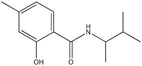 2-hydroxy-4-methyl-N-(3-methylbutan-2-yl)benzamide Struktur