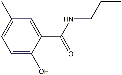 2-hydroxy-5-methyl-N-propylbenzamide Struktur