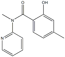 2-hydroxy-N,4-dimethyl-N-(pyridin-2-yl)benzamide Struktur