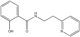 2-hydroxy-N-[2-(pyridin-2-yl)ethyl]benzamide Struktur