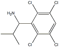 2-methyl-1-(2,3,5,6-tetrachlorophenyl)propan-1-amine Struktur