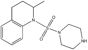 2-methyl-1-(piperazine-1-sulfonyl)-1,2,3,4-tetrahydroquinoline Struktur