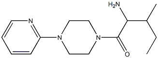 2-methyl-1-[(4-pyridin-2-ylpiperazin-1-yl)carbonyl]butylamine Struktur