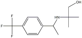 2-methyl-2-({1-[4-(trifluoromethyl)phenyl]ethyl}amino)propan-1-ol Struktur