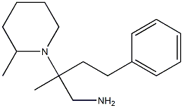 2-methyl-2-(2-methylpiperidin-1-yl)-4-phenylbutan-1-amine Struktur