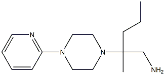 2-methyl-2-(4-pyridin-2-ylpiperazin-1-yl)pentan-1-amine Struktur