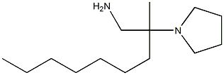 2-methyl-2-(pyrrolidin-1-yl)nonan-1-amine Struktur