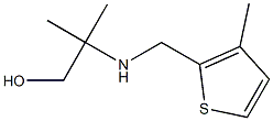 2-methyl-2-{[(3-methylthiophen-2-yl)methyl]amino}propan-1-ol Struktur