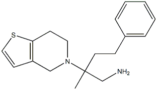 2-methyl-4-phenyl-2-{4H,5H,6H,7H-thieno[3,2-c]pyridin-5-yl}butan-1-amine Struktur