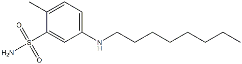 2-methyl-5-(octylamino)benzene-1-sulfonamide Struktur