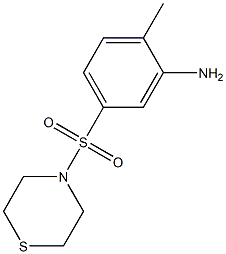 2-methyl-5-(thiomorpholine-4-sulfonyl)aniline Struktur