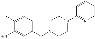 2-methyl-5-{[4-(pyridin-2-yl)piperazin-1-yl]methyl}aniline Struktur