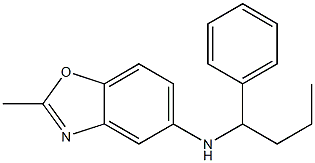 2-methyl-N-(1-phenylbutyl)-1,3-benzoxazol-5-amine Struktur