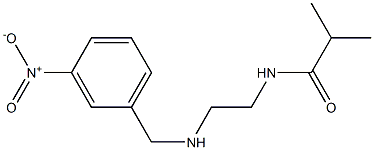 2-methyl-N-(2-{[(3-nitrophenyl)methyl]amino}ethyl)propanamide Struktur