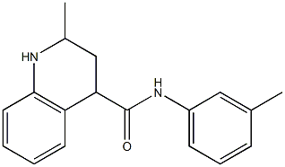 2-methyl-N-(3-methylphenyl)-1,2,3,4-tetrahydroquinoline-4-carboxamide Struktur