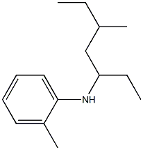 2-methyl-N-(5-methylheptan-3-yl)aniline Struktur