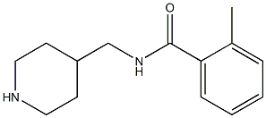 2-methyl-N-(piperidin-4-ylmethyl)benzamide Struktur