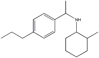 2-methyl-N-[1-(4-propylphenyl)ethyl]cyclohexan-1-amine Struktur