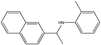 2-methyl-N-[1-(naphthalen-2-yl)ethyl]aniline Struktur