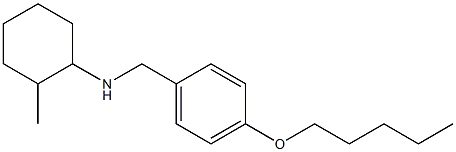 2-methyl-N-{[4-(pentyloxy)phenyl]methyl}cyclohexan-1-amine Struktur