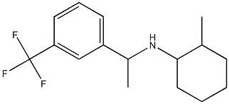 2-methyl-N-{1-[3-(trifluoromethyl)phenyl]ethyl}cyclohexan-1-amine Struktur