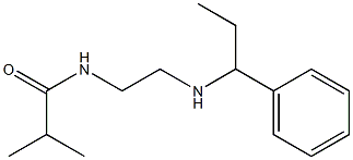 2-methyl-N-{2-[(1-phenylpropyl)amino]ethyl}propanamide Struktur