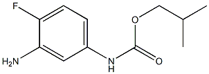 2-methylpropyl N-(3-amino-4-fluorophenyl)carbamate Struktur