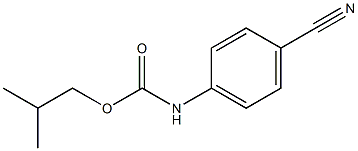 2-methylpropyl N-(4-cyanophenyl)carbamate Struktur